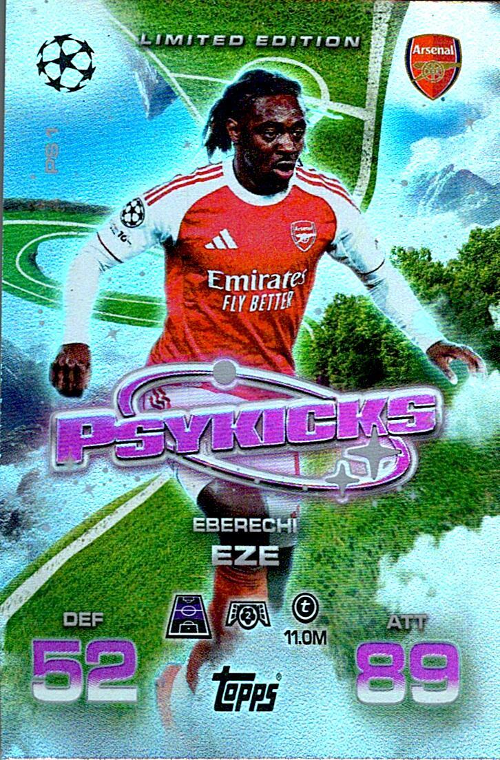 TOPPS MATCH ATTAX EXTRA 2025/26 EBERECHI EZE PSYKICKS NºPS1