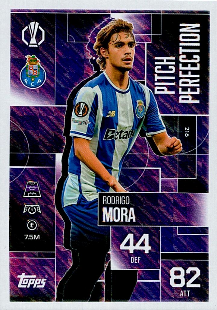 TOPPS MATCH ATTAX EXTRA 2025/26 RODRIGO MORA PITCH PERFECTION Nº216