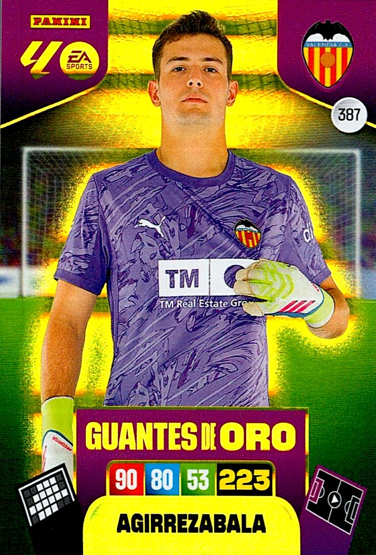 ADRENALYN LA LIGA 2025/2026 AGIRREZABALA GUANTE DE ORO Nº387