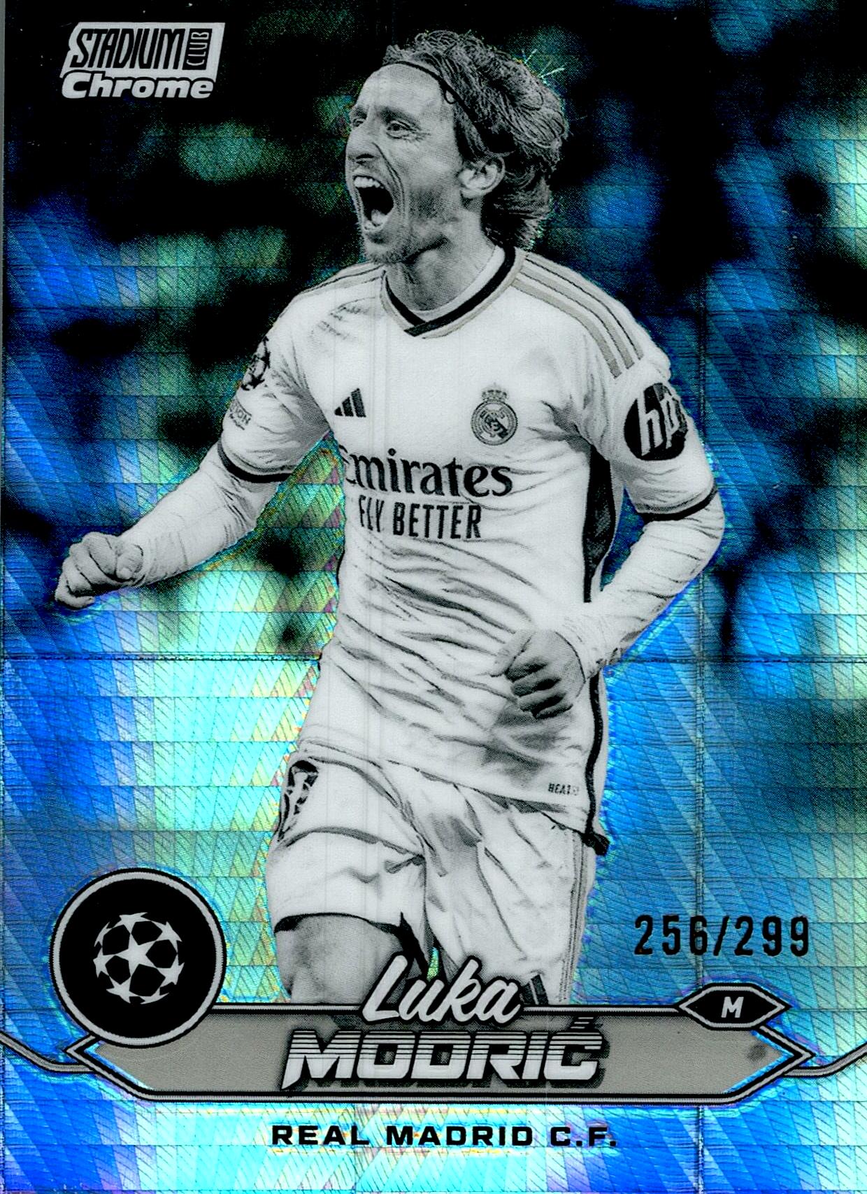 TOPPS STADIUM CHROME 2023/2024 LUKA MODRIC Nº90 NUMERADA /299