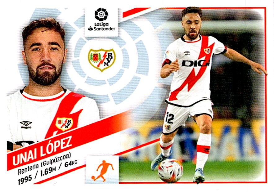 Cromo Liga Este 2022/2023 UNAI LOPEZ RAYO VALLECANO Nº14