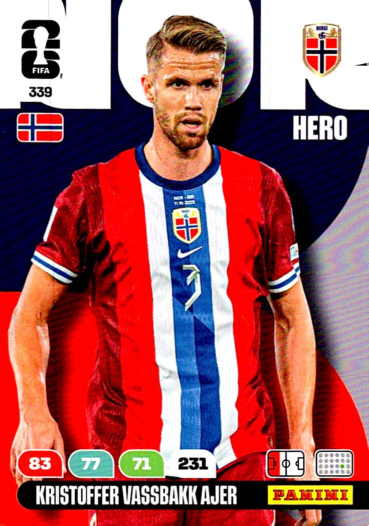 ADRENALYN WORLD CUP 2026 KRISTOFFER VASSBAKK AJER NORWAY Nº339