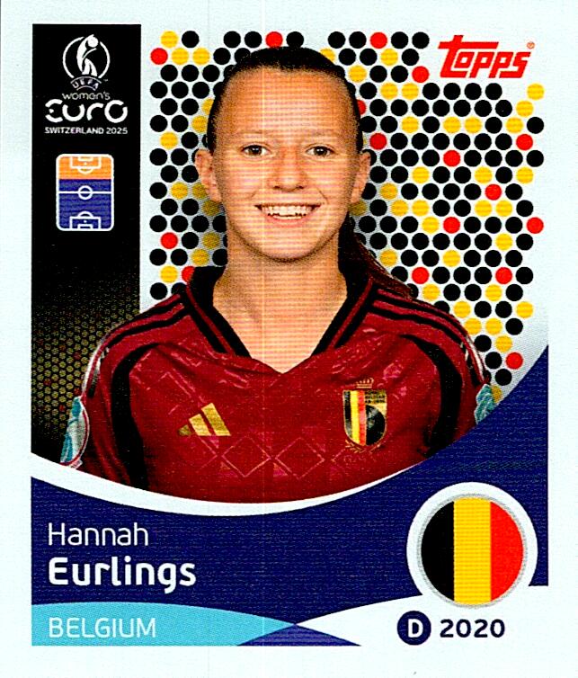 TOPPS WOMEN´S EURO SWITZERLAND 2025 HANNAH EURLINGS Nº138
