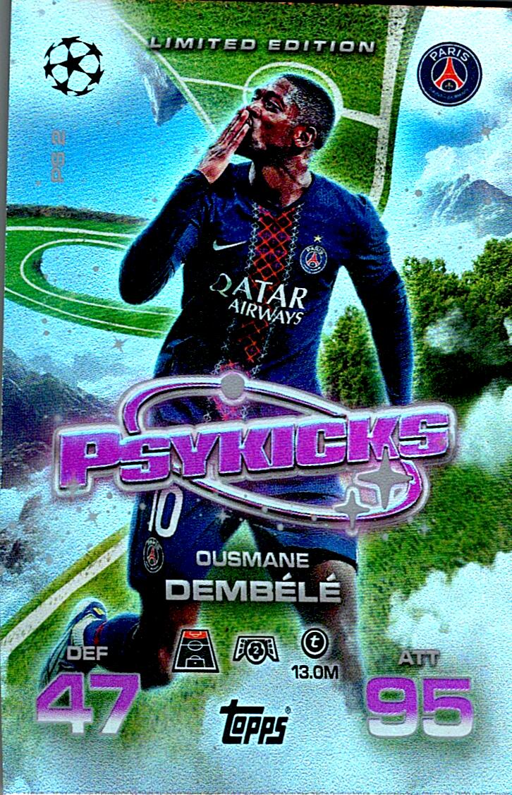 TOPPS MATCH ATTAX EXTRA 2025/26 OUSMANE DEMBELE PSYKICKS NºPS2