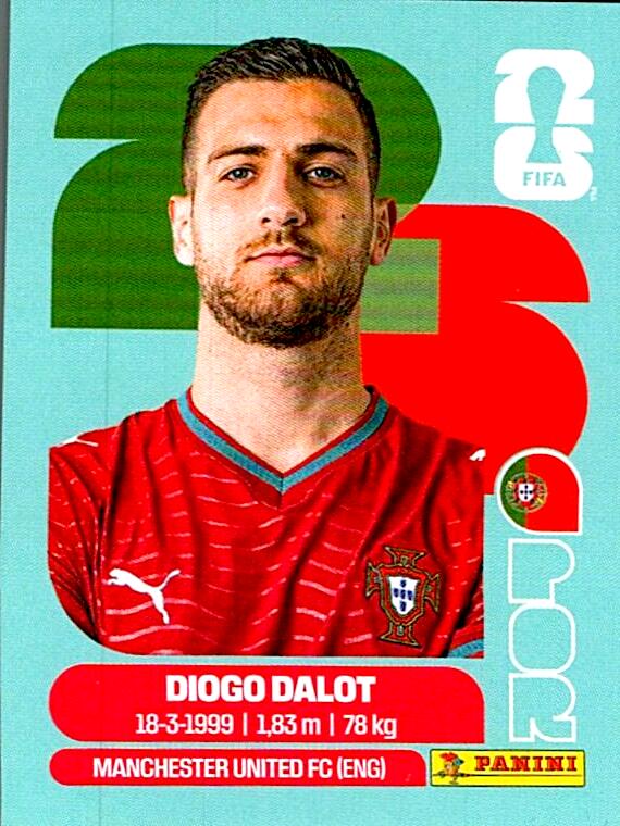 STICKERS FIFA WORLD CUP 2026 DIOGO DALOT NºPOR 6
