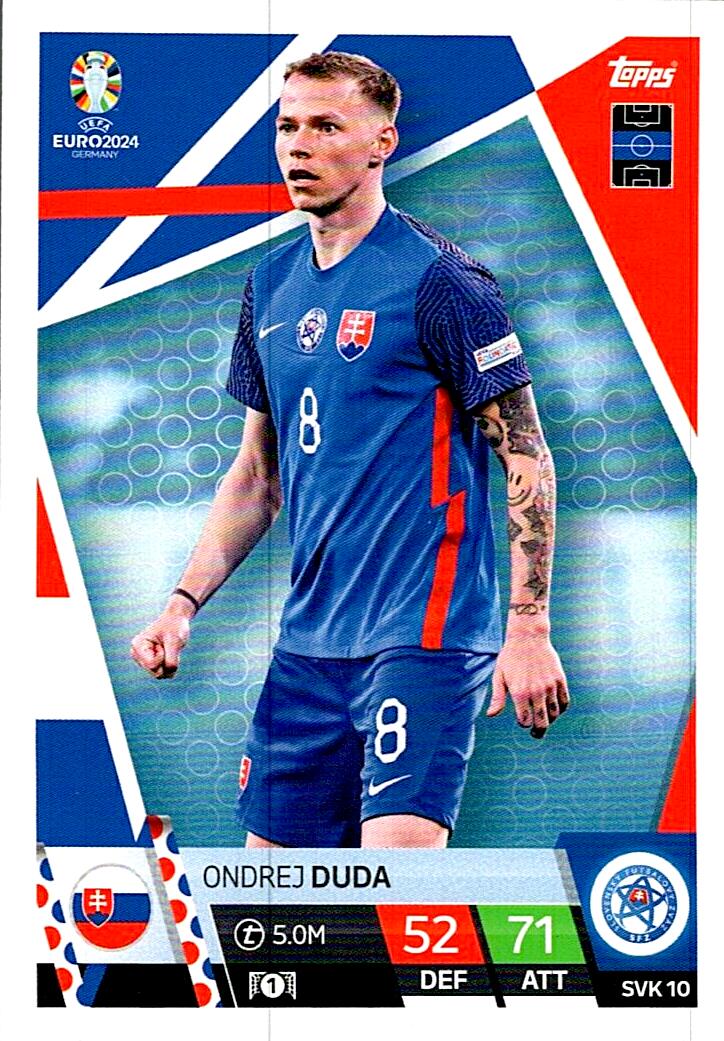 TOPPS MATCH ATTAX UEFA EURO 2024 ONDREJ DUDA ESLOVAQUIA NºSVK10
