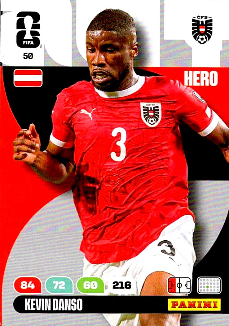 ADRENALYN WORLD CUP 2026 KEVIN DANSO AUSTRIA Nº50
