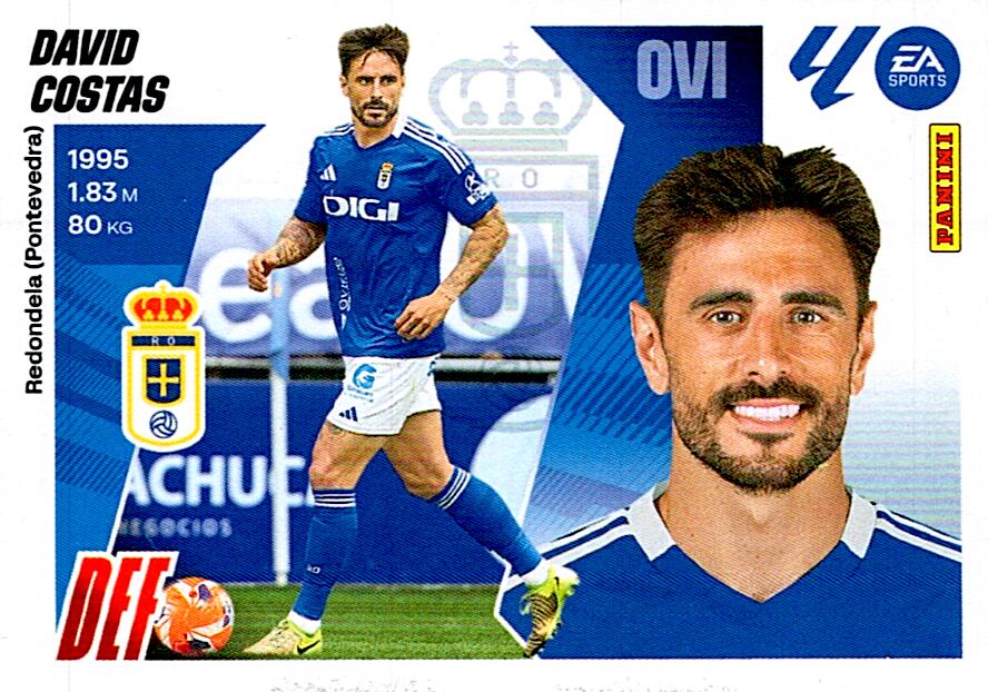 LIGA ESTE 2025/2026 REAL OVIEDO DAVID COSTAS Nº8
