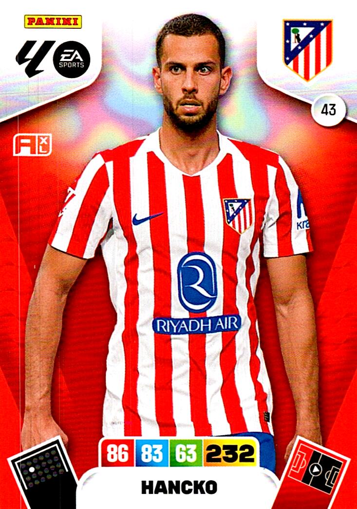ADRENALYN LA LIGA 2025/2026 HANCKO ATLETICO DE MADRID Nº43