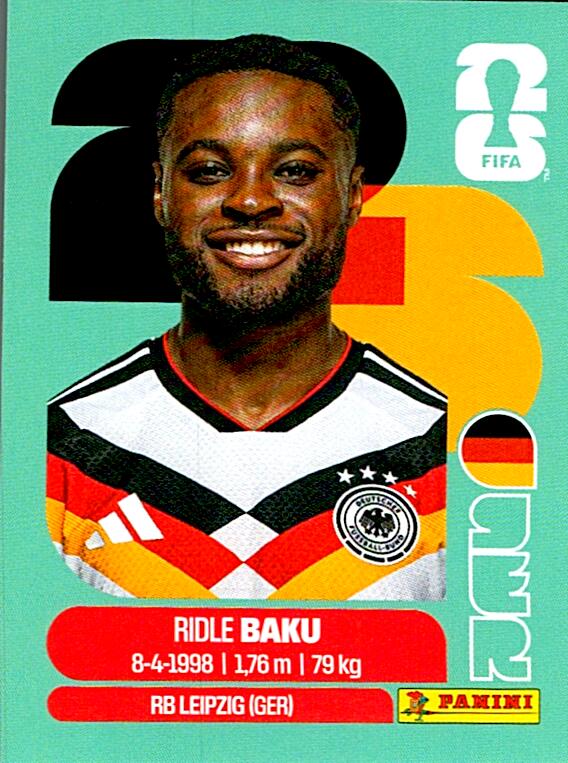 STICKERS FIFA WORLD CUP 2026 RIDLE BAKU NºGER 8