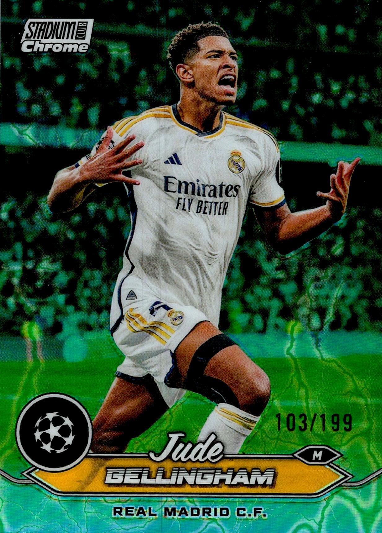 TOPPS STADIUM CHROME 2023/2024 JUDE BELLINGHAM Nº55 NUMERADA /199