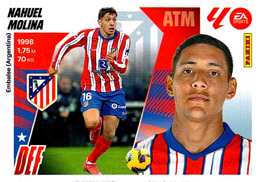 LIGA ESTE 2025/2026 ATLÉTICO DE MADRID NAHUEL MOLINA Nº5