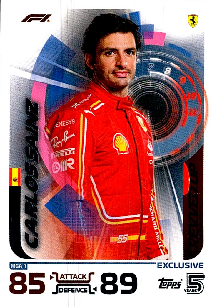 TOPPS TURBO ATTAX 2024 CARLOS SAINZ REVVED UP MGA1