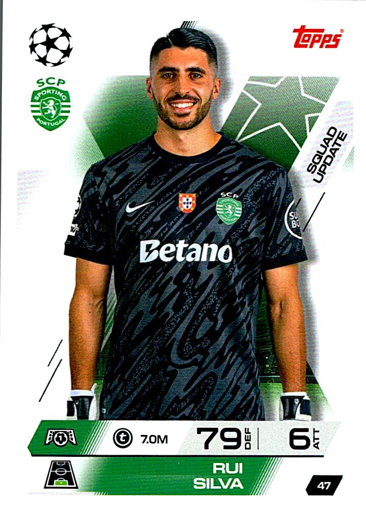 TOPPS MATCH ATTAX EXTRA 2025/26 RUI SILVA Nº47
