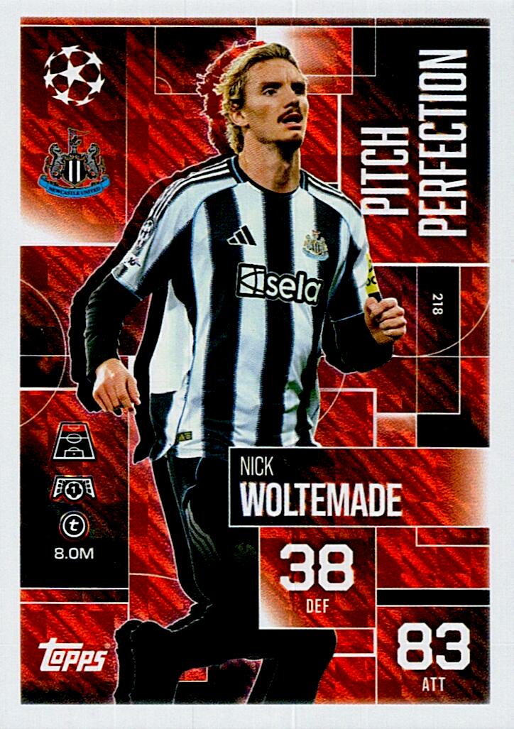 TOPPS MATCH ATTAX EXTRA 2025/26 NICK WOLTEMADE PITCH PERFECTION Nº218
