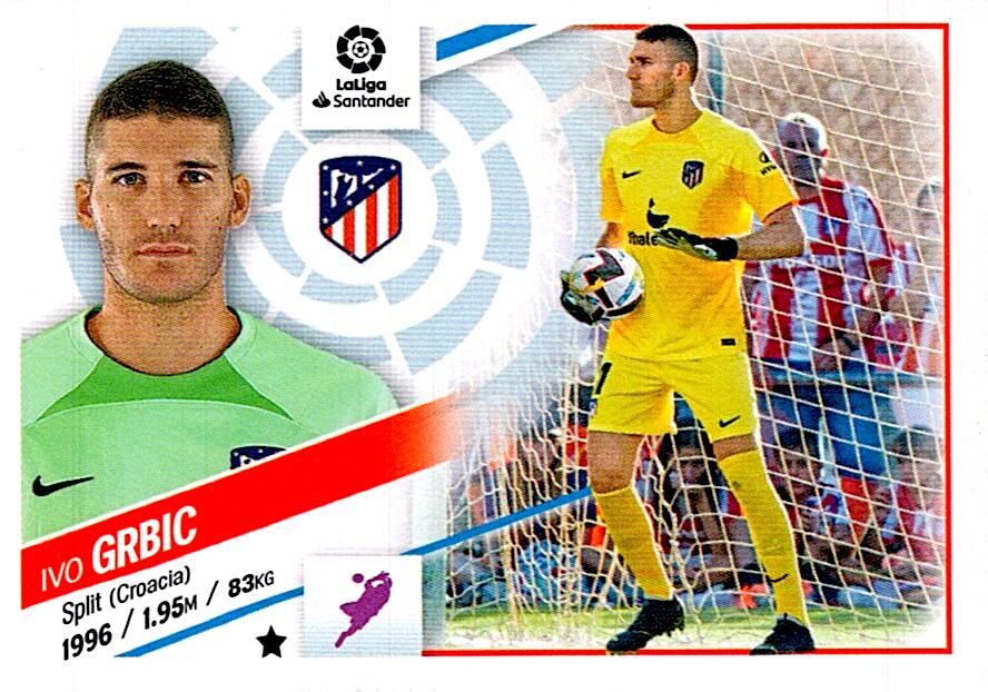 Cromo Liga Este 2022/2023 GRBIC ATLETICO DE MADRID Nº4 CUARTA EDICION