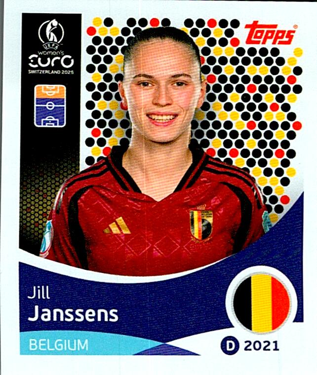 TOPPS WOMEN´S EURO SWITZERLAND 2025 JILL JANSSENS Nº139