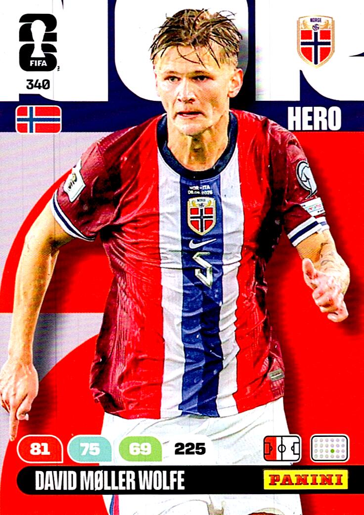 ADRENALYN WORLD CUP 2026 DAVID MOLLER WOLFE NORWAY Nº340