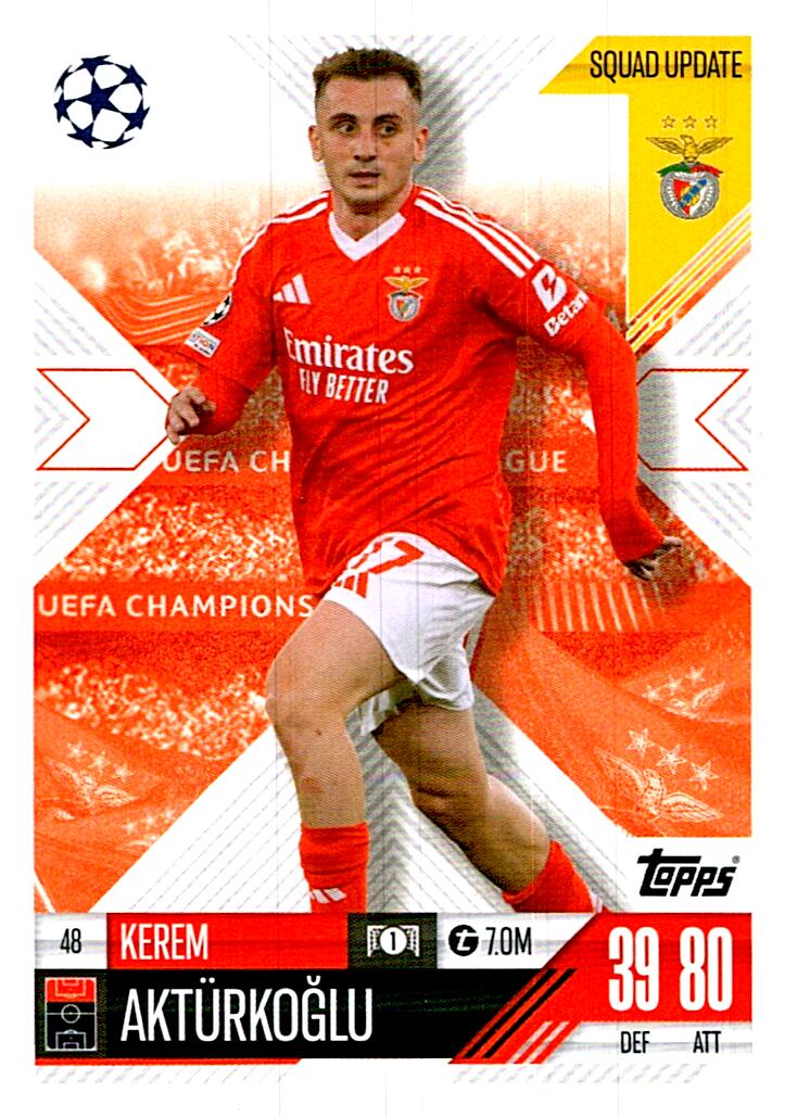 Match Attax Extra 2025 Kerem Aktürkoglu nº48
