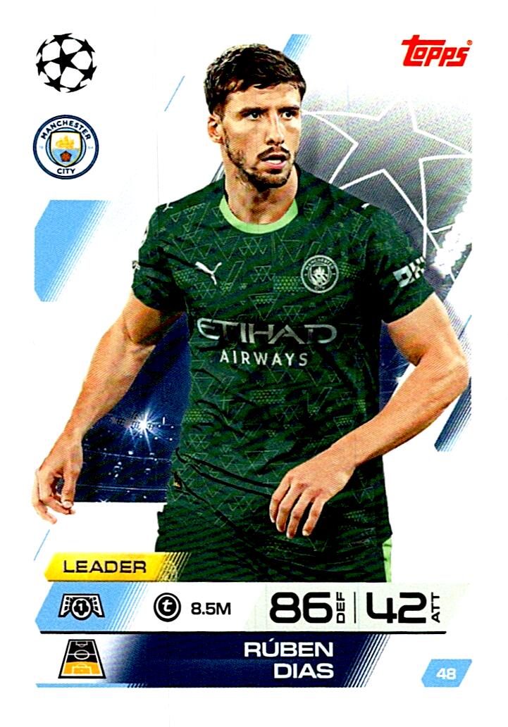 MATCH ATTAX CHAMPIONS LEAGUE 2025/2026 RUBEN DIAS Nº48