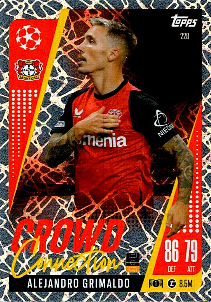 Match Attax Extra 2025 Alejandro Grimaldo Crowd Connection nº228