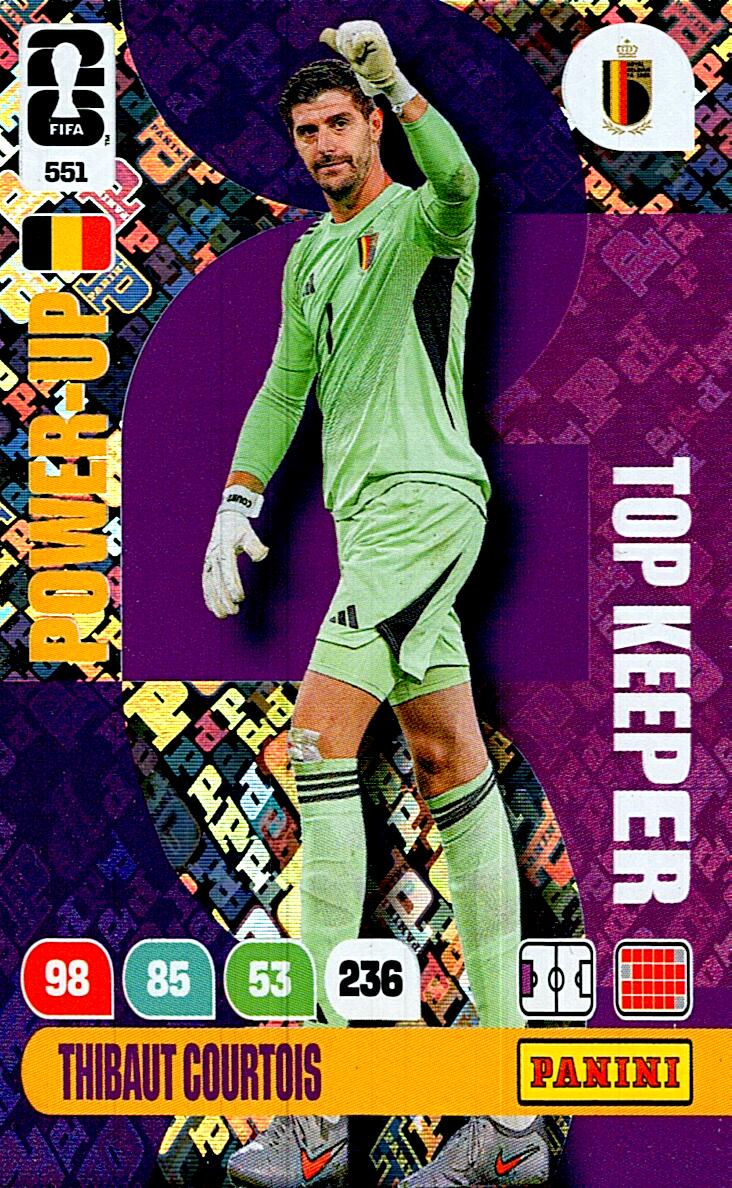 ADRENALYN WORLD CUP 2026 THIBAUT COURTOIS TOP KEEPER Nº551
