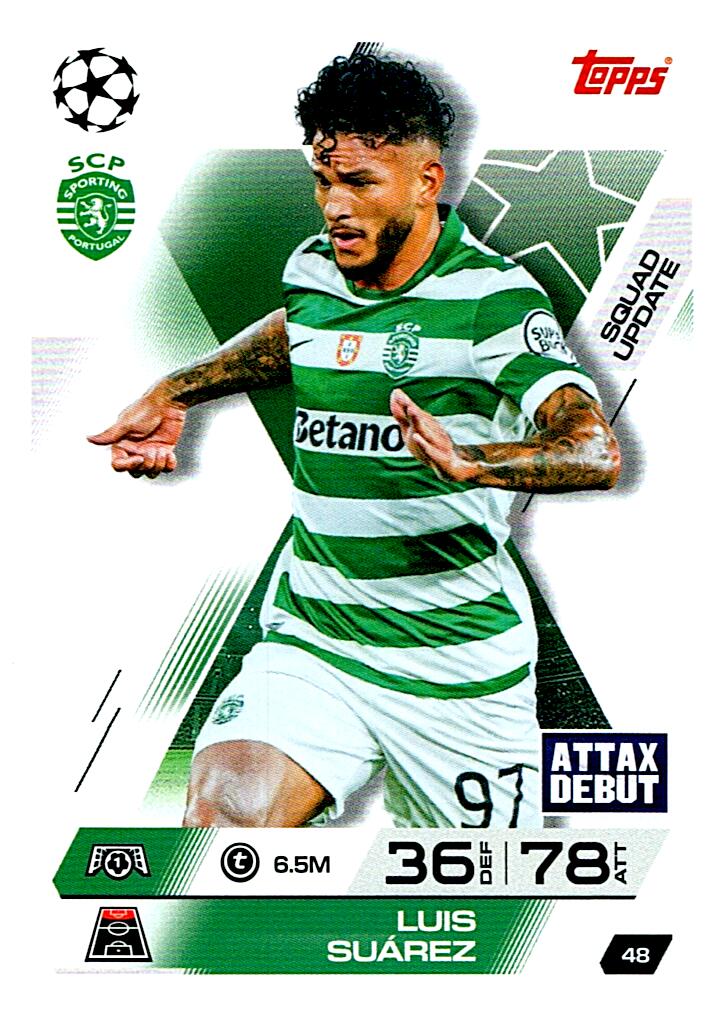 TOPPS MATCH ATTAX EXTRA 2025/26 LUIS SUAREZ Nº48