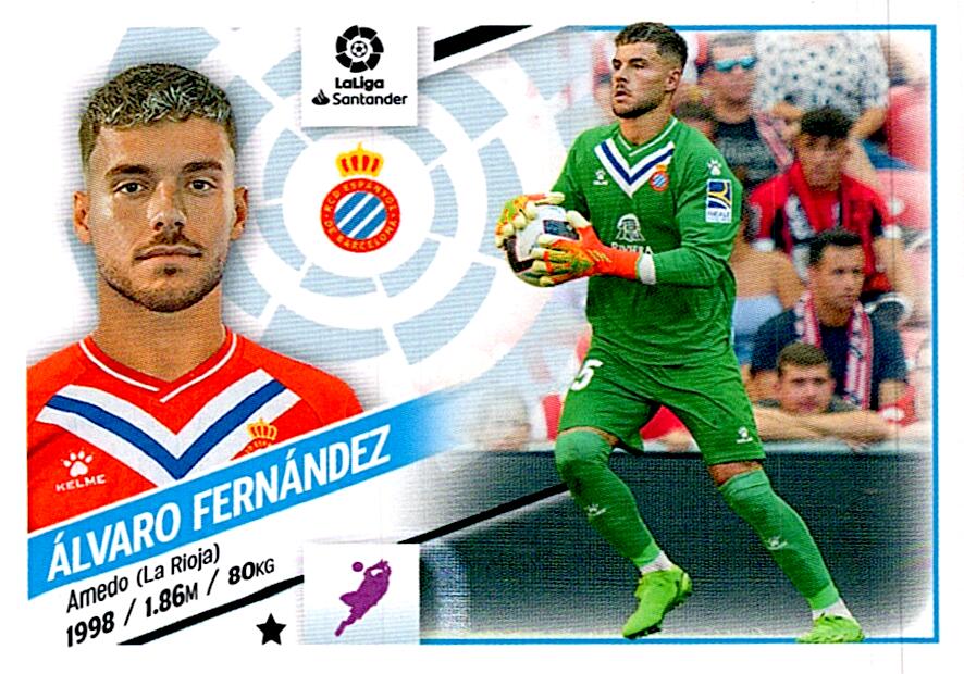 Cromo Liga Este 2022/2023 ALVARO FERNANDEZ ULTIMO FICHAJE Nº50 CUARTA EDICION