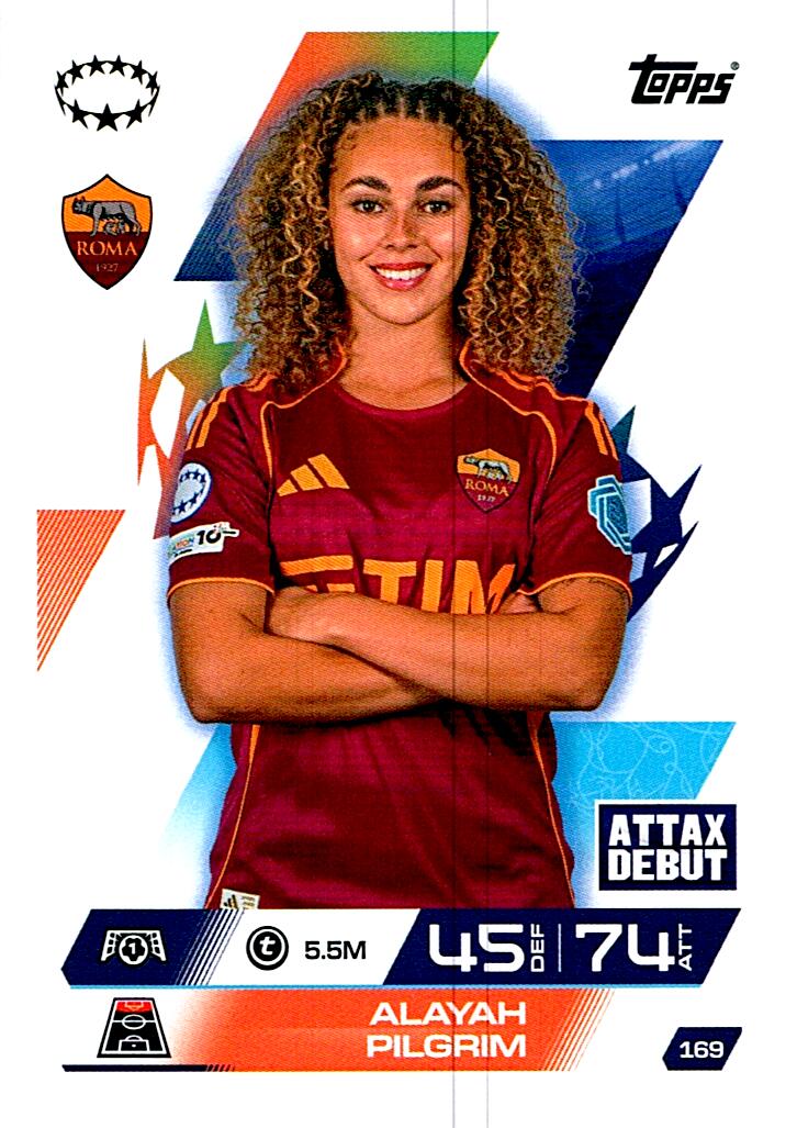 TOPPS MATCH ATTAX EXTRA 2025/26 ALAYAH PILGRIM Nº169