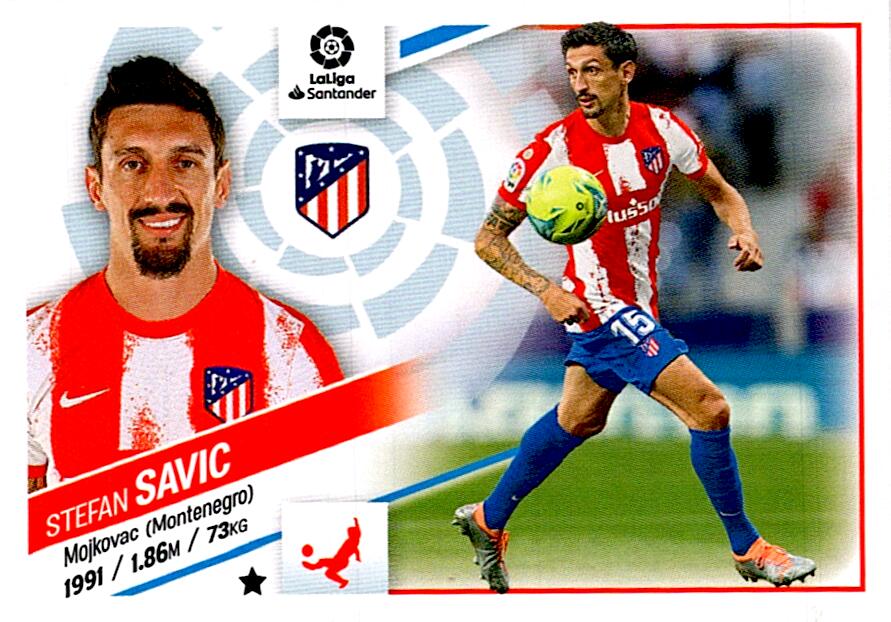 Cromo Liga Este 2022/2023 SAVIC ATLETICO DE MADRID Nº6