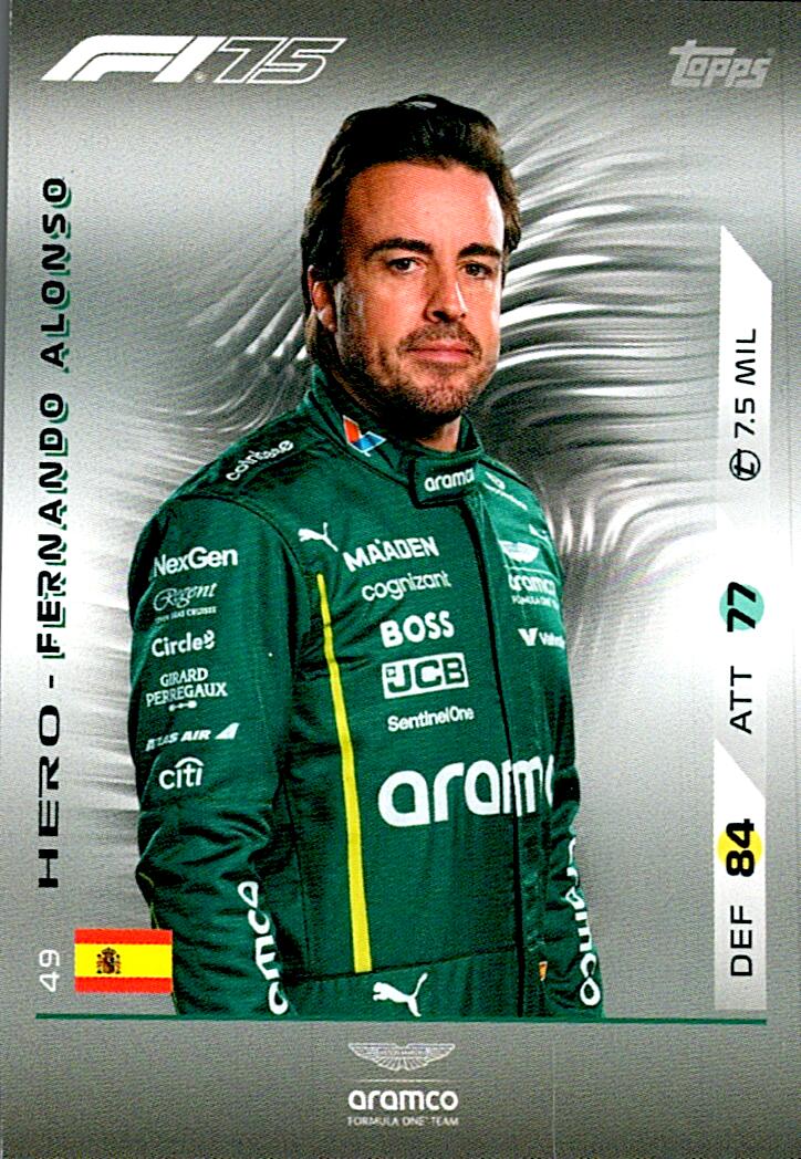 Turbo Attax 2025 FERNANDO ALONSO nº49
