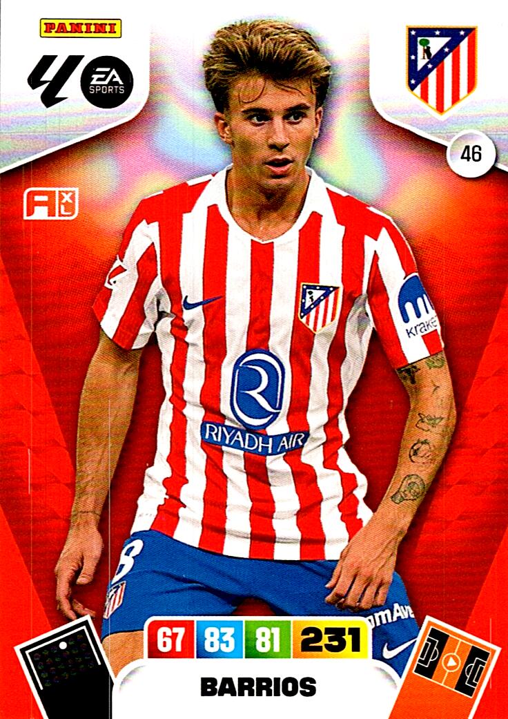 ADRENALYN LA LIGA 2025/2026 BARRIOS ATLETICO DE MADRID Nº46