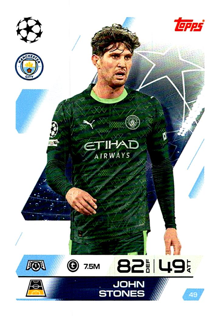 MATCH ATTAX CHAMPIONS LEAGUE 2025/2026 JOHN STONES Nº49