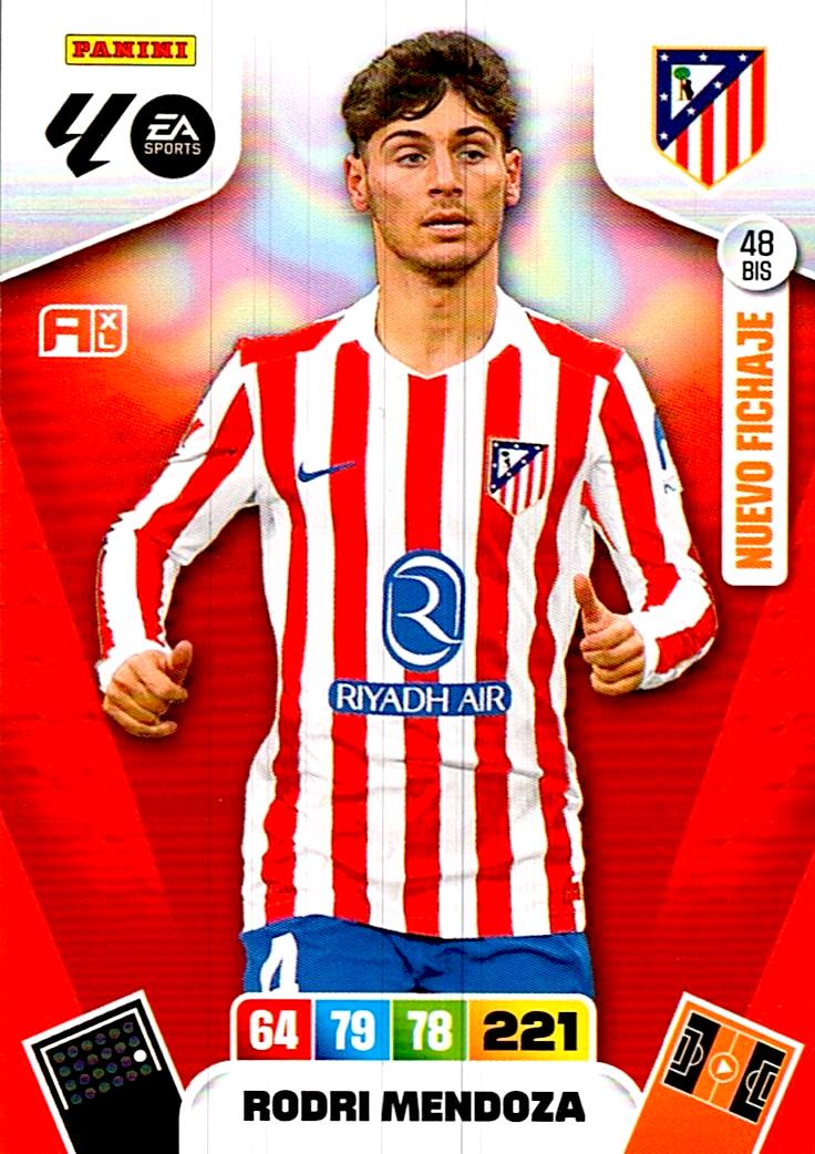 ADRENALYN LA LIGA 2025/2026 RODRI MENDOZA NUEVO FICHAJE Nº48 BIS