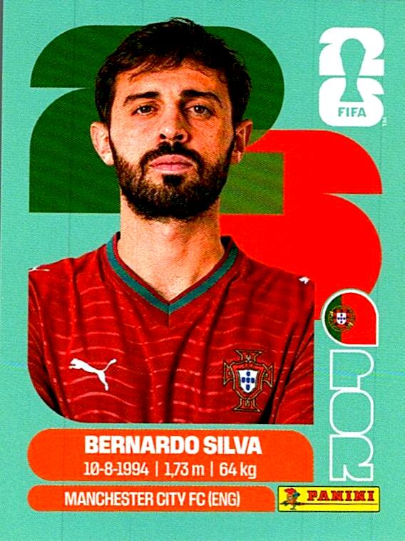 STICKERS FIFA WORLD CUP 2026 BERNARDO SILVA NºPOR 9