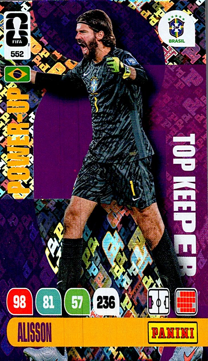 ADRENALYN WORLD CUP 2026 ALISSON TOP KEEPER Nº552