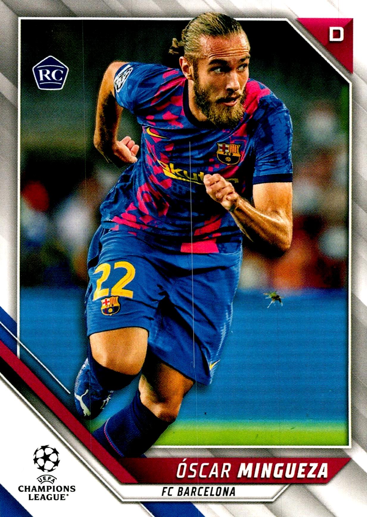 TOPPS UEFA CHAMPIONS LEAGUE 2021/2022 OSCAR MINGUEZA Nº41 ROOKIE