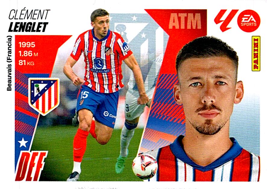 LIGA ESTE 2025/2026 ATLÉTICO DE MADRID LENGLET Nº8