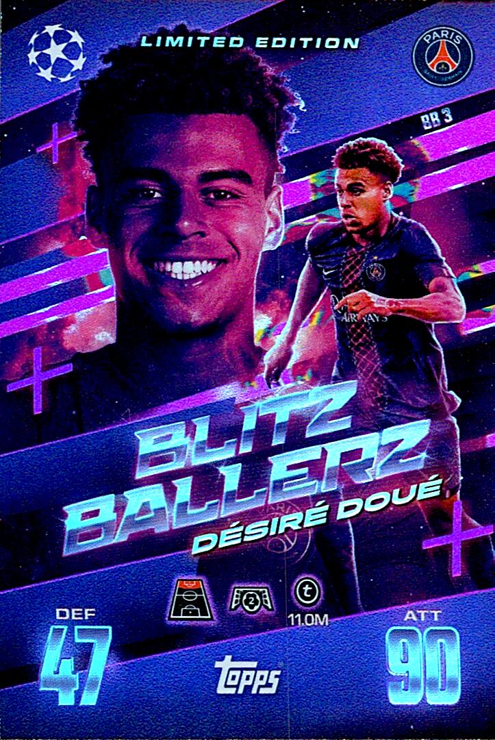TOPPS MATCH ATTAX EXTRA 2025/26 DESIRE DOUE BLITZ BALLERZ NºBB3