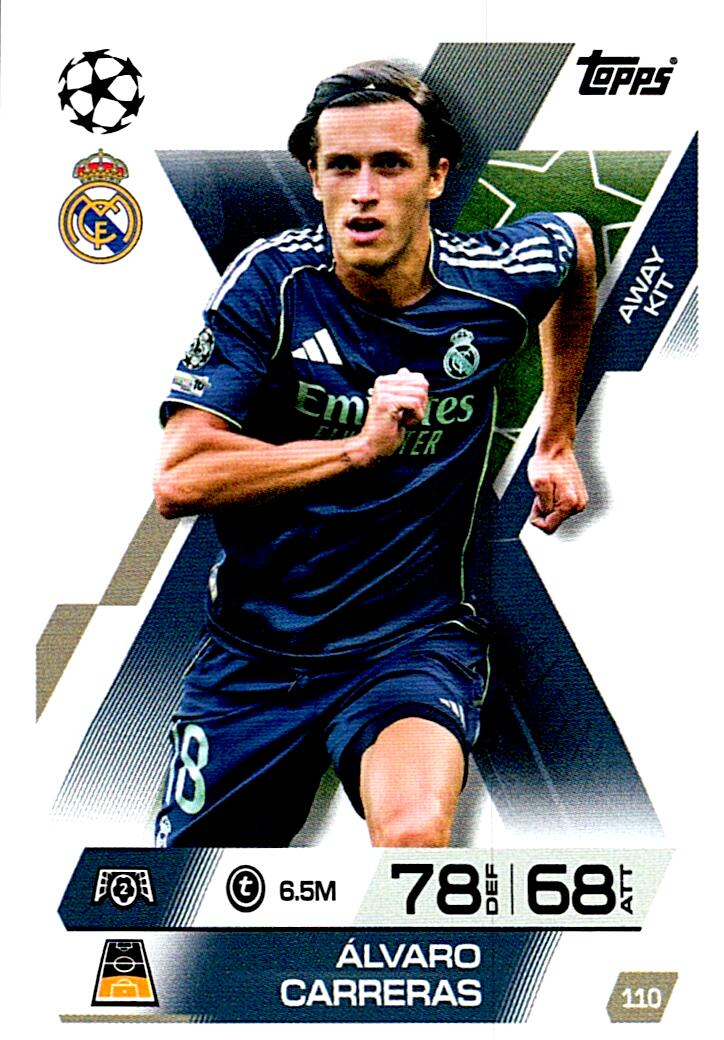 TOPPS MATCH ATTAX EXTRA 2025/26 ALVARO CARRERAS Nº110
