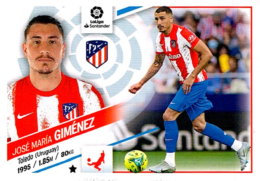 Cromo Liga Este 2022/2023 GIMENEZ ATLETICO DE MADRID Nº7