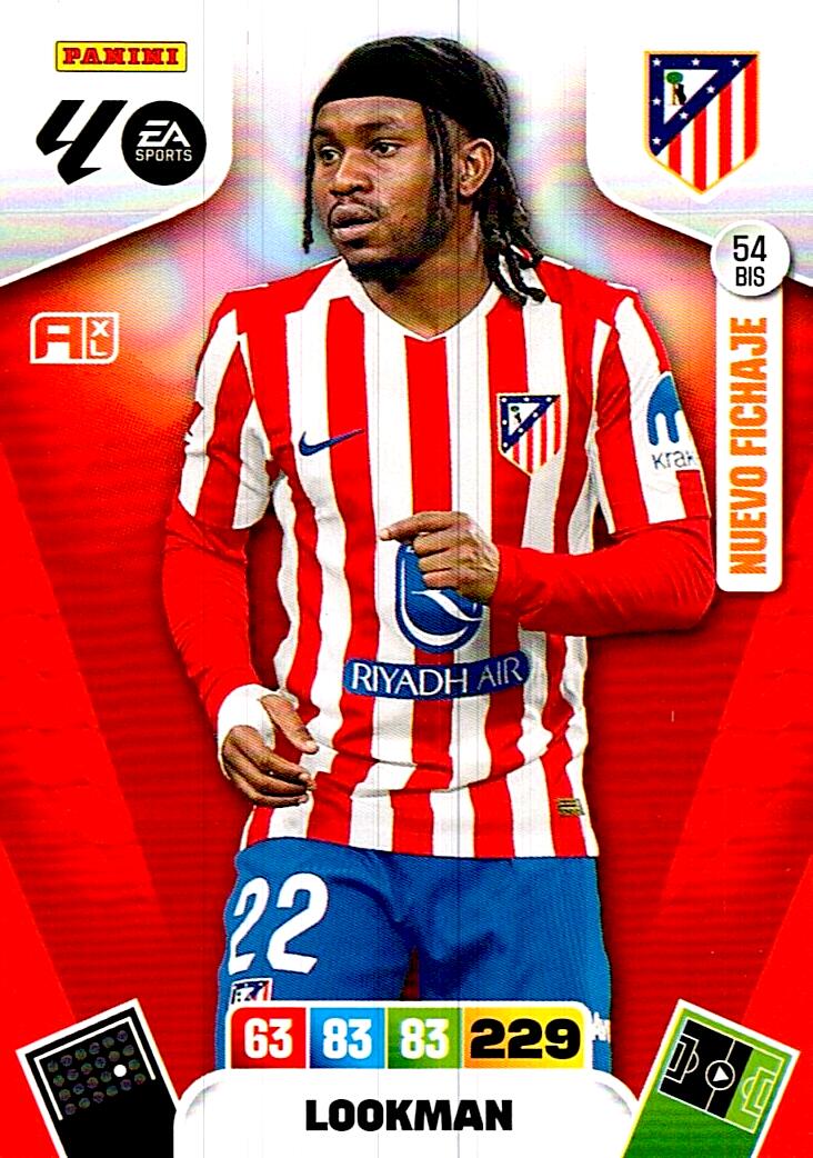 ADRENALYN LA LIGA 2025/2026 LOOKMAN NUEVO FICHAJE Nº54 BIS