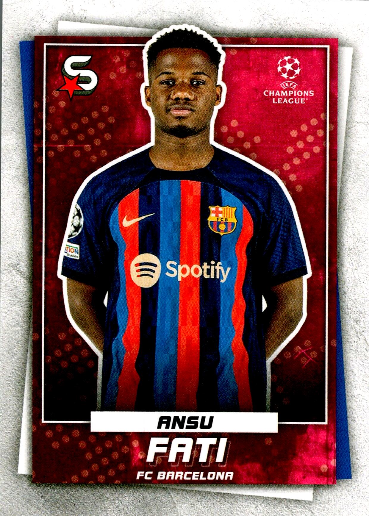 TOPPS SUPER STARS UCL 2022/2023 ANSU FATI Nº55