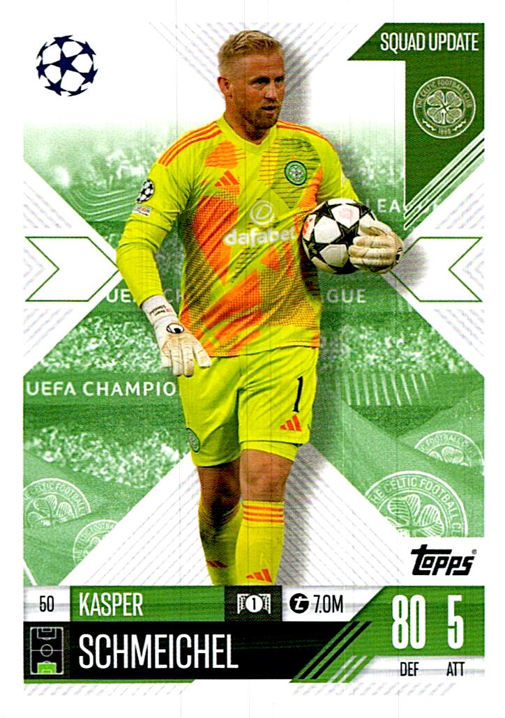 Match Attax Extra 2025 Kasper Schmeichel nº50