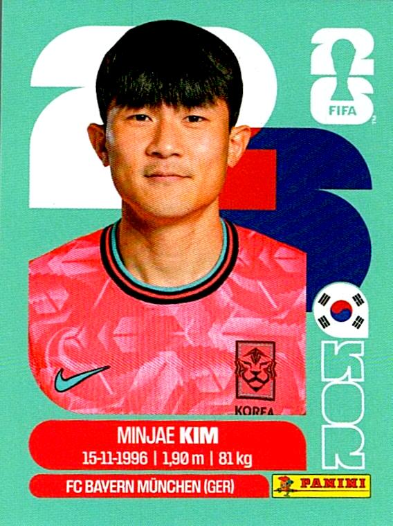 STICKERS FIFA WORLD CUP 2026 MINJAE KIM NºKOR 4