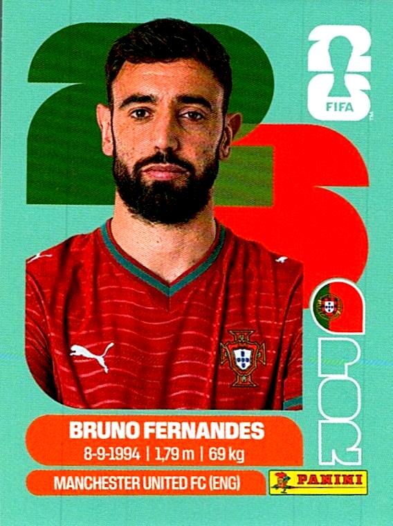 STICKERS FIFA WORLD CUP 2026 BRUNO FERNANDES NºPOR 10
