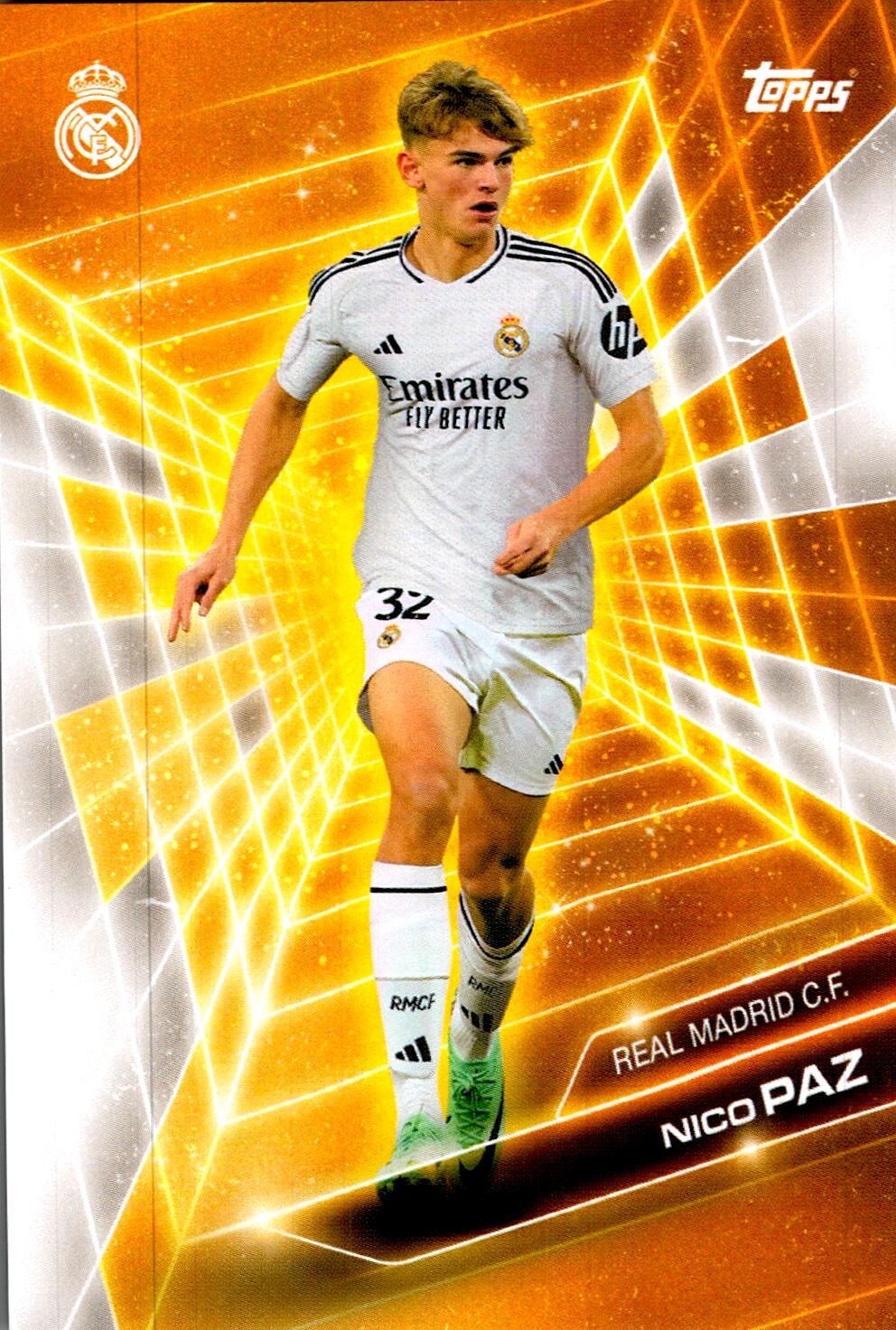 FAN SET REAL MADRID 2024/25 NICO PAZ GOLDEN FUTURE NºGF-1