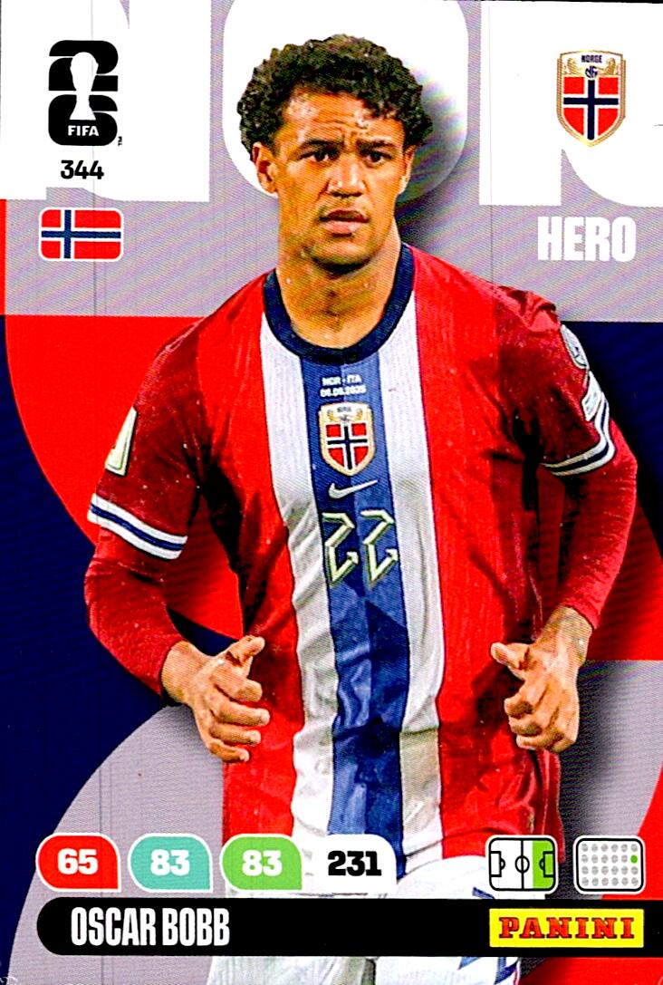 ADRENALYN WORLD CUP 2026 OSCAR BOBB NORWAY Nº344
