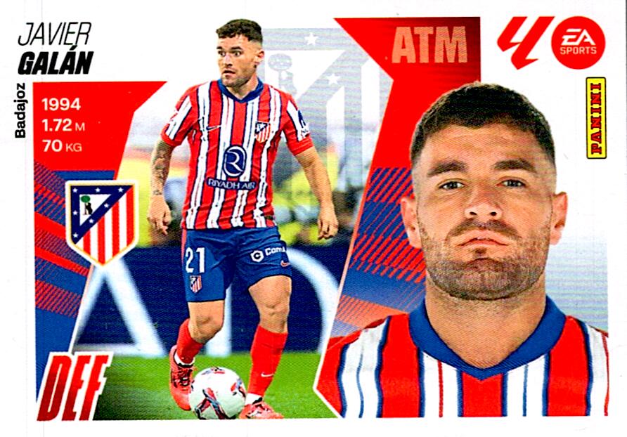 LIGA ESTE 2025/2026 ATLÉTICO DE MADRID GALAN Nº9