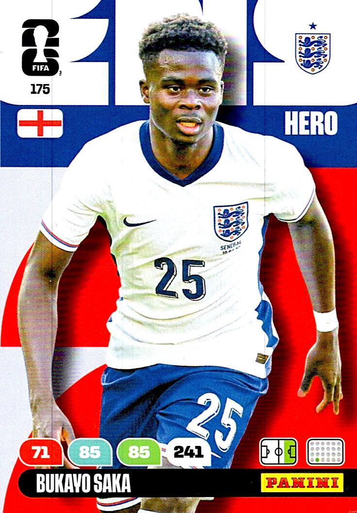 ADRENALYN WORLD CUP 2026 BUKAYO SAKA ENGLAND Nº175